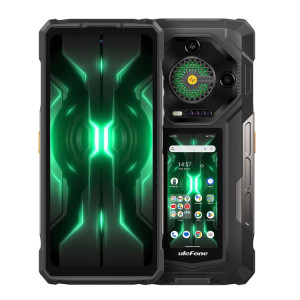  Téléphone robuste Ulefone Armor 33 Pro, 16 Go + 512 Go, vision nocturne, double écran 6,95 pouces + 3,4 pouces, Android 14, MediaTek Dimensity 7300X Octa Core, réseau : 5G, OTG, NFC (noir) SU971B771-20